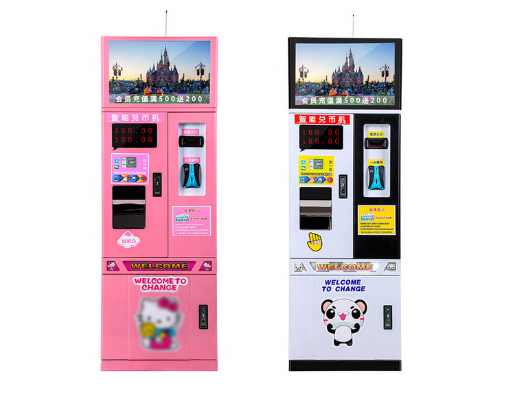 ICT bill acceptor Automatic Coin Change Machine Money Changer LED Coin Exchange Machines