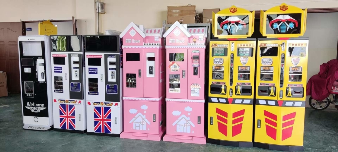 ICT bill acceptor Automatic Coin Change Machine Money Changer LED Coin Exchange Machines