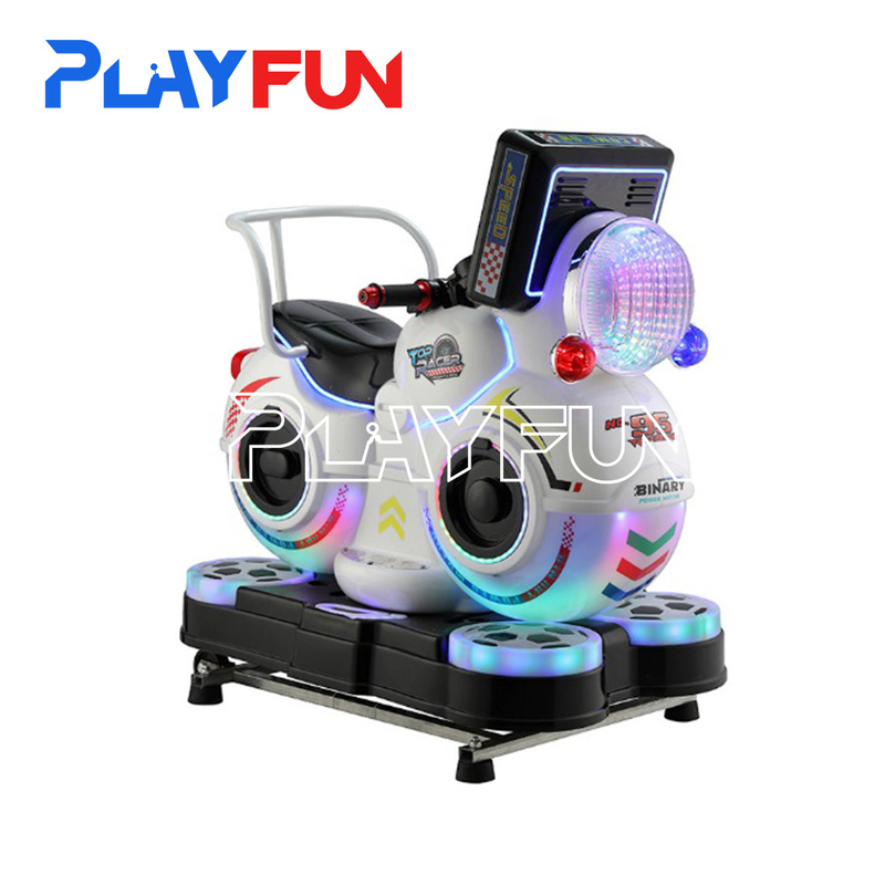 3D Kiddie Rides Kids Motor Racing Game Happy Little Motorcycle with MP5