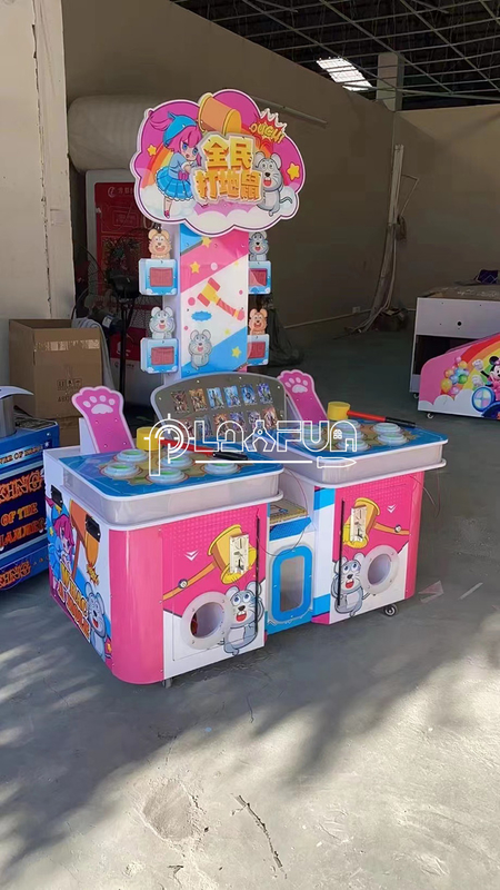 Export products Coin operated interactive 2 Players frog hammer  whack a mole arcade hitting game machine