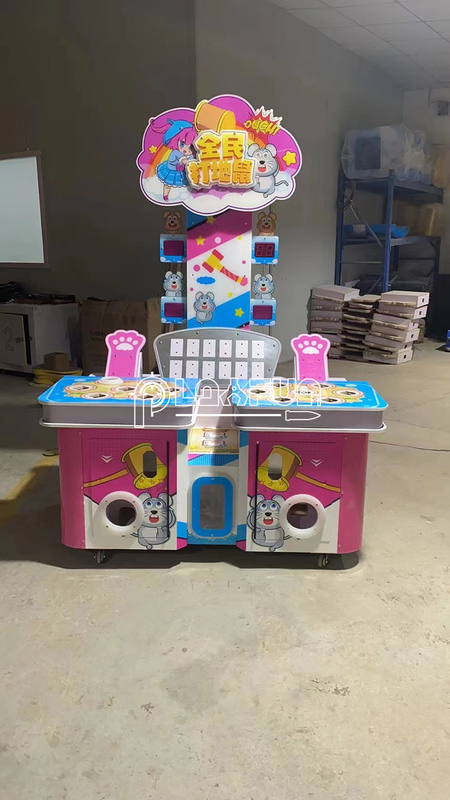 Export products Coin operated interactive 2 Players frog hammer  whack a mole arcade hitting game machine
