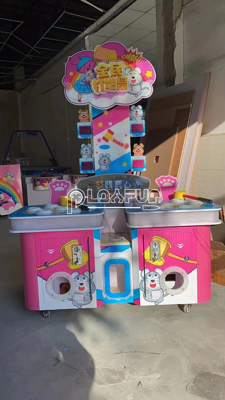Export products Coin operated interactive 2 Players frog hammer  whack a mole arcade hitting game machine