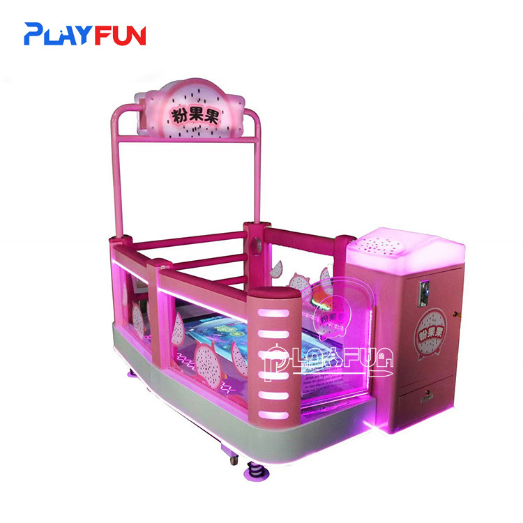 Happy stepping step on  screen interactive sports  fast action education coin  opera kids gaming machines  ticket  game