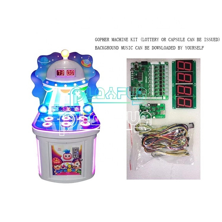 Spielen Sie Spaß in Innenräumen Arcade Spiele Whack-a-Mole Space Frog Park Sprung Hammer Schlagen Arcade-Maschine Kinder Spiel