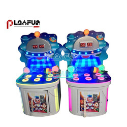 Spielen Sie Spaß in Innenräumen Arcade Spiele Whack-a-Mole Space Frog Park Sprung Hammer Schlagen Arcade-Maschine Kinder Spiel