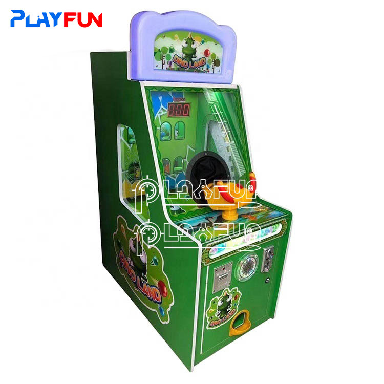 Hersteller Großhandel Dino Land Ticket Rückkauf Münze Betrieben Kinder Lotterie Ballschießen Arcade-Spielmaschine