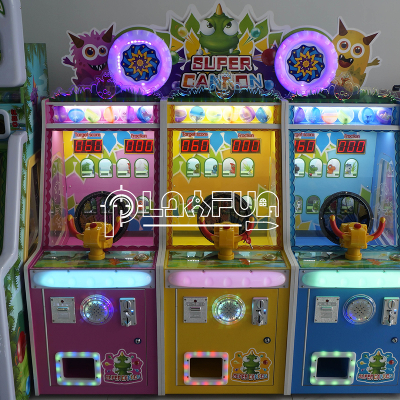 Hersteller Großhandel Dino Land Ticket Rückkauf Münze Betrieben Kinder Lotterie Ballschießen Arcade-Spielmaschine