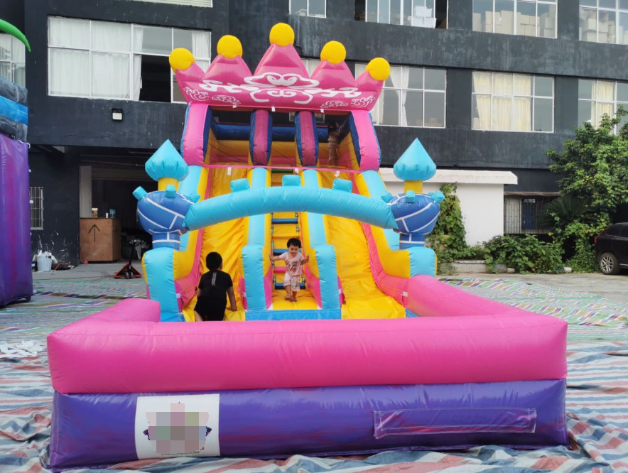 customized commercial kids bounce house parks backyard water slide adults pool inflatable water slide