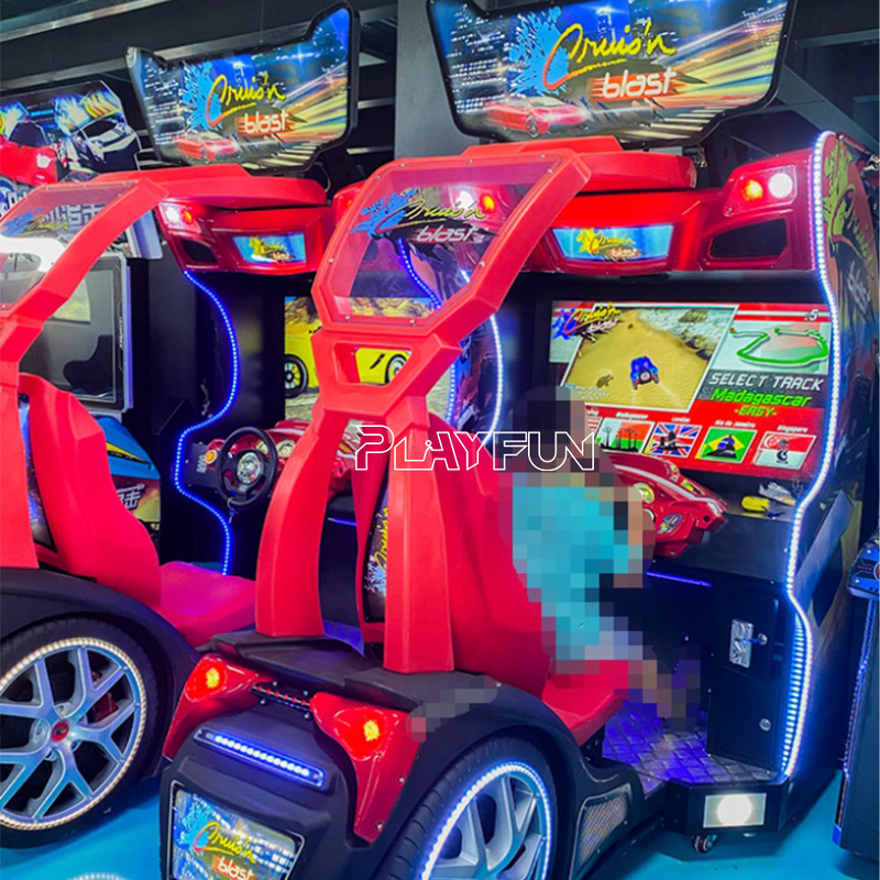 PlayFun Super Racing Car Luxury Cruising Blast Simulator Racing Car Coin Operated Cruis'n Blast Arcade Game Machine