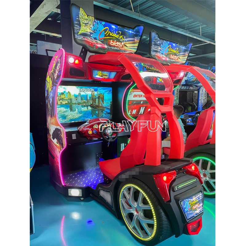 PlayFun Super Racing Car Luxury Cruising Blast Simulator Racing Car Coin Operated Cruis'n Blast Arcade Game Machine