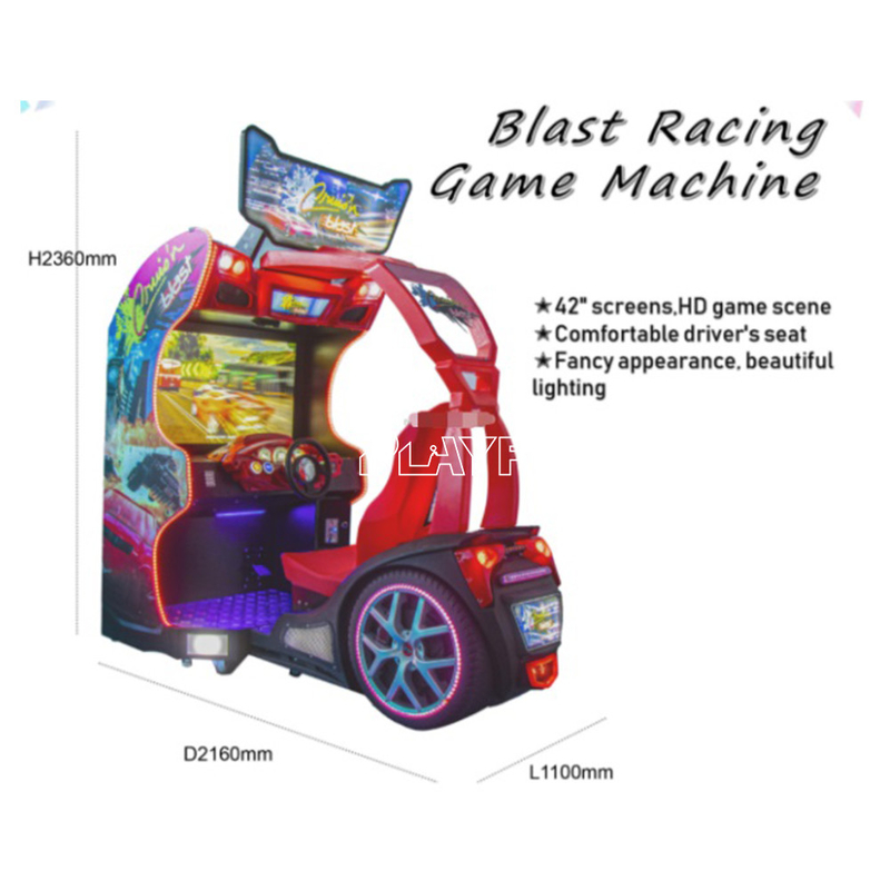 PlayFun Super Racing Car Luxury Cruising Blast Simulator Racing Car Coin Operated Cruis'n Blast Arcade Game Machine