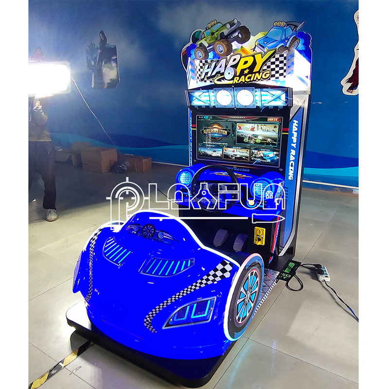 FEC Indoor Vergnügungspark Simulator Kinder Mini Happy Racing Arcade Video-Autospiel Maschine Rennwagen Spiele
