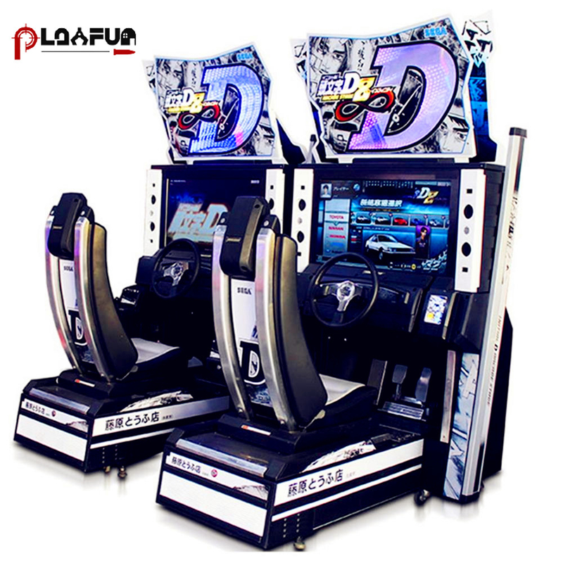 Coin operated Arcade simulator racing car game machine Initial game machine for sale