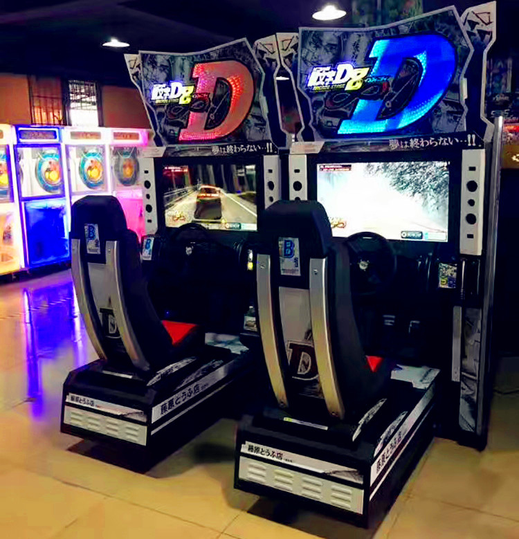 Coin operated Arcade simulator racing car game machine Initial game machine for sale
