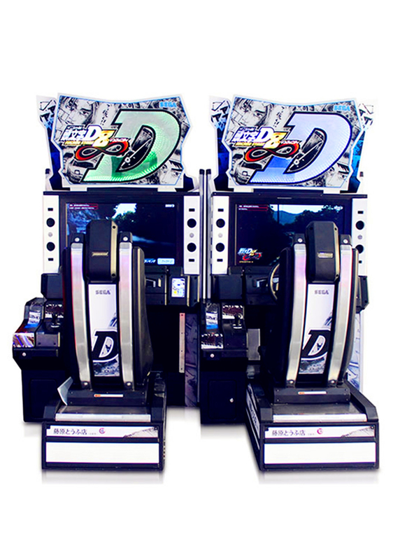 Coin operated Arcade simulator racing car game machine Initial game machine for sale