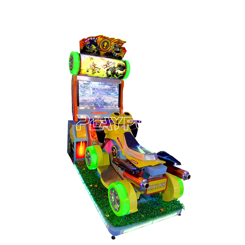 Hot Sale HD Indoor Sport Amusement Coin Operated Arcade Crazy Four Wheeler Car Moto Motorbike Simulator Racing Game Machine