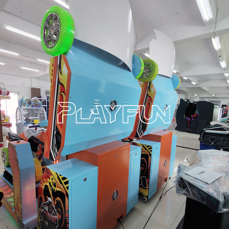 Hot Sale HD Indoor Sport Amusement Coin Operated Arcade Crazy Four Wheeler Car Moto Motorbike Simulator Racing Game Machine