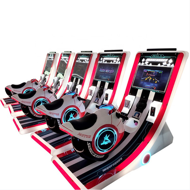 New Coin Operated Kids Phantom Motor Super Motor Racing Game Arcade Motorcycle Motorbike Racing Gaming Machine