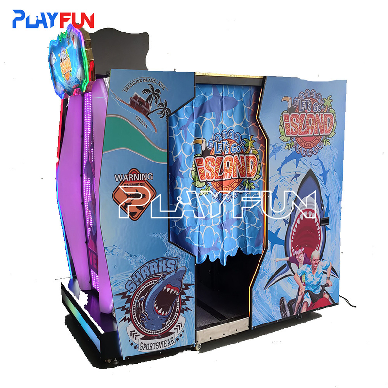 Indoor Playground 55 Inch Screen Coin Operated Let's Go Island Gun Shooting Gun Simulator Arcade Video Game Mac