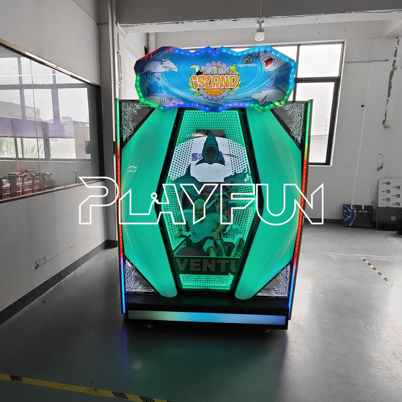 Indoor Playground 55 Inch Screen Coin Operated Let's Go Island Gun Shooting Gun Simulator Arcade Video Game Mac