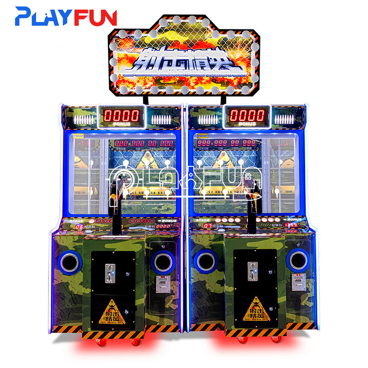 Heißes Spielzeug Münz betriebener Vergnügungspark Innenkinder Schießen Meister ein 2 Spieler Simulation Arcade Laser-Spiel