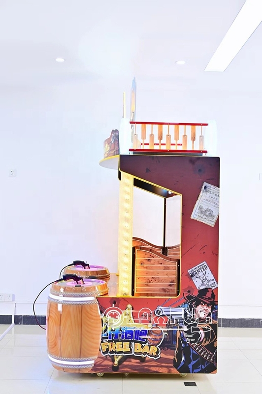 Münzbetriebene kostenlose Bar West Cowboy Bar Kinder Simulationsspiel Schießspiele Videospielmaschine