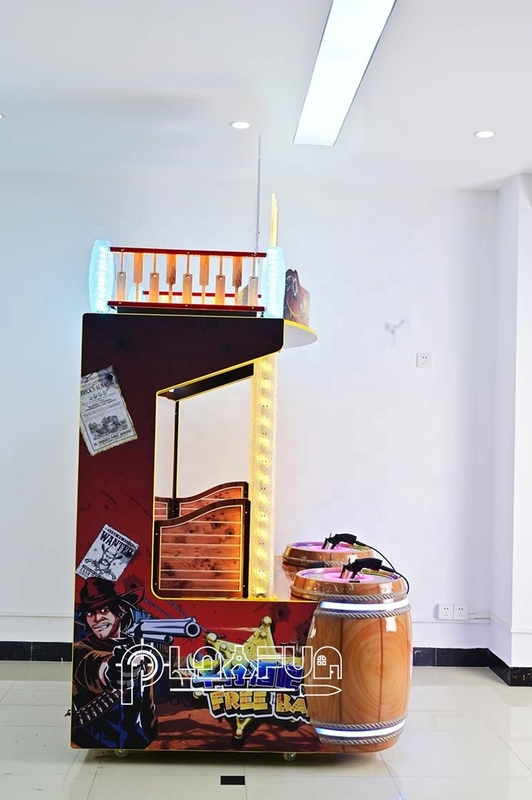 Münzbetriebene kostenlose Bar West Cowboy Bar Kinder Simulationsspiel Schießspiele Videospielmaschine