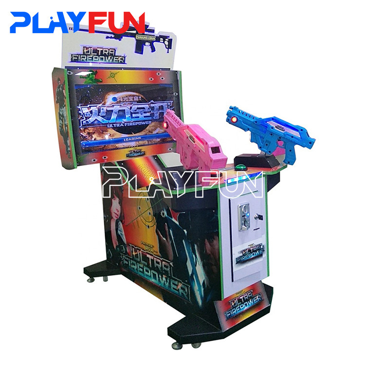 32 inch Ultra Fire Power 3 in 1 Gun Shooting The Zombies Alien Arcade Simulator Video Game Machine