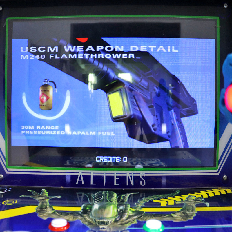 Playfun coin operated shooting game machine 22 inch LED Aliens gun shooting arcade game machine for kids