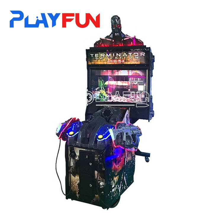 Arcade coin operated 42 Inch Gun shooting simulator Terminator video game machine