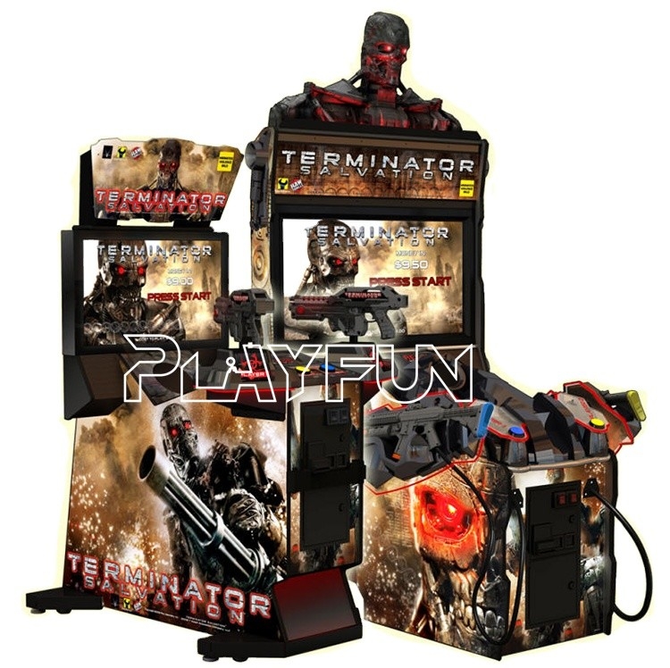 Arcade coin operated 42 Inch Gun shooting simulator Terminator video game machine
