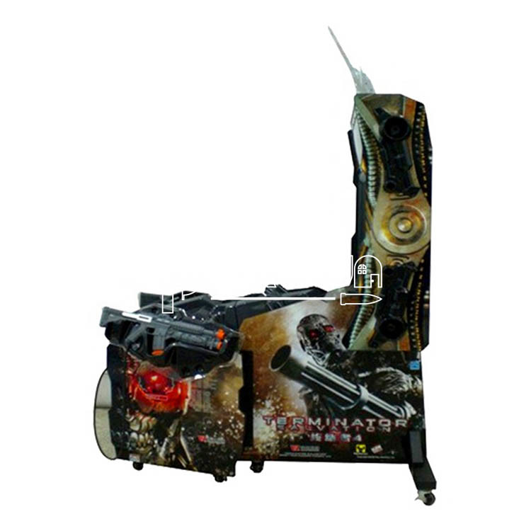 Arcade coin operated 42 Inch Gun shooting simulator Terminator video game machine