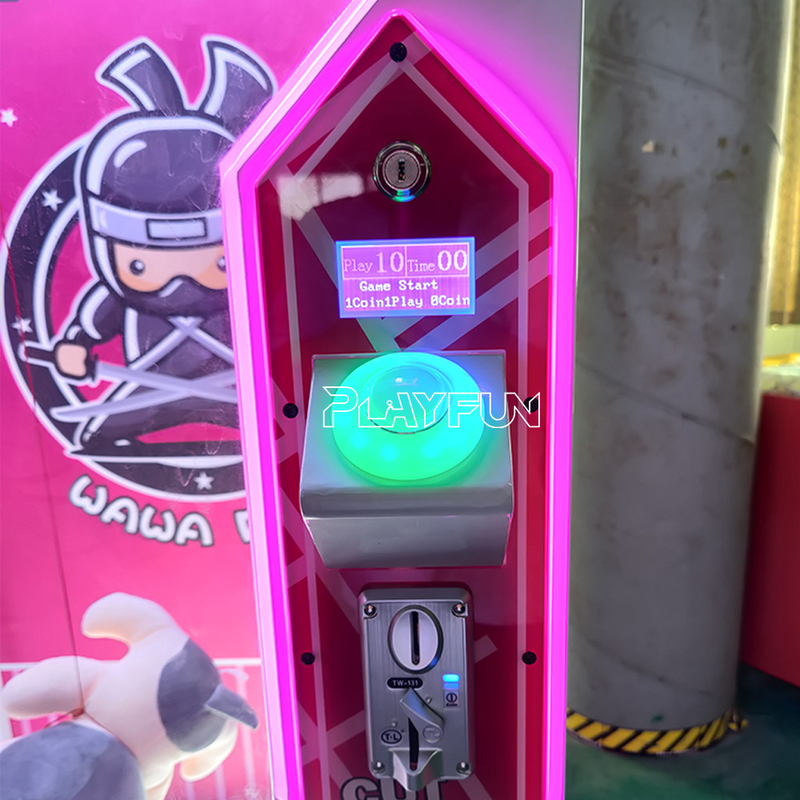 Playfun Ninja Cut prize arcade game machine Coin Operated Scissors Game Gift Machine