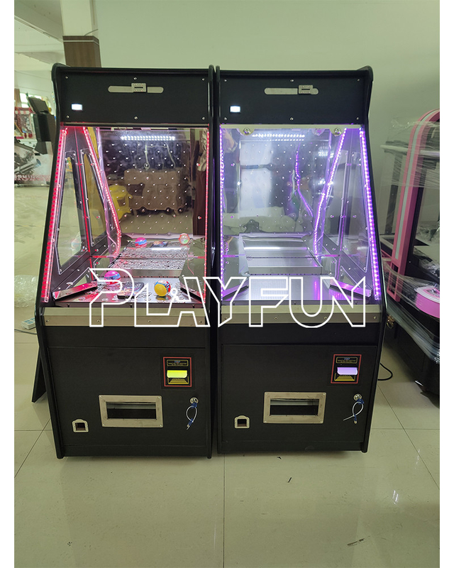 1 Player Quarter coin pusher arcade machine with bill change full black color USA popular