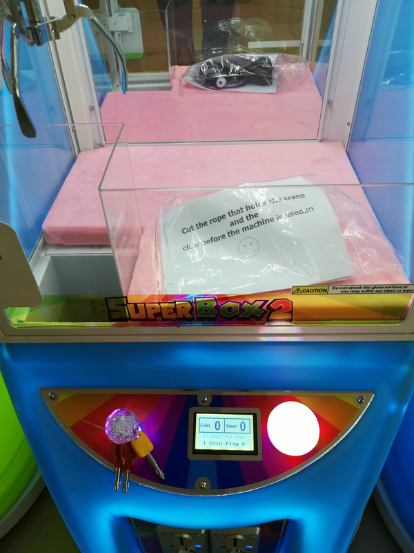 Super box 2 toy claw machine catch dolls claw machine plush toy claw crane machine
