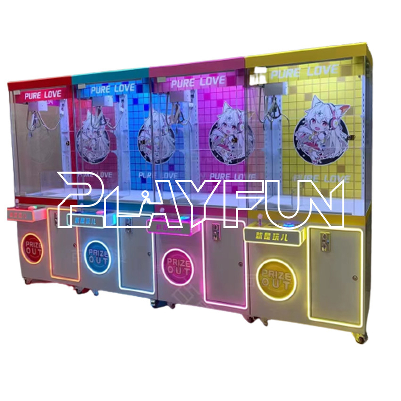 Playfun PURE LOVE TIDE HOUSE claw crane prize machine coin operated vending gift win plush stuffed  toy  2023 new design