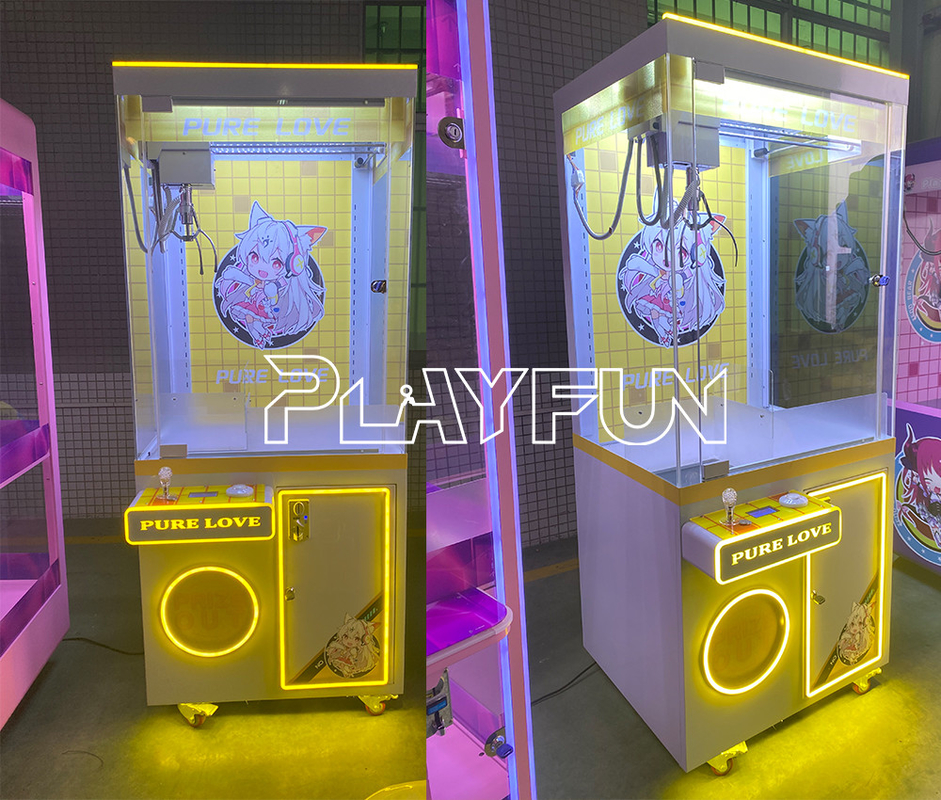 Playfun PURE LOVE TIDE HOUSE claw crane prize machine coin operated vending gift win plush stuffed  toy  2023 new design