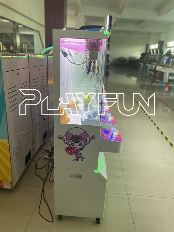 Playfun platform hot coin operated claw crane machine Mini claw machine plush toys