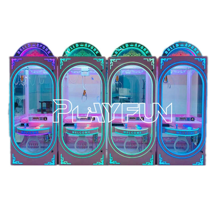 Playfun Black Metal Full Mounted or Unmounted Shopping Mall Cheap Arcade Prize Gift Game Crane Claw Machine