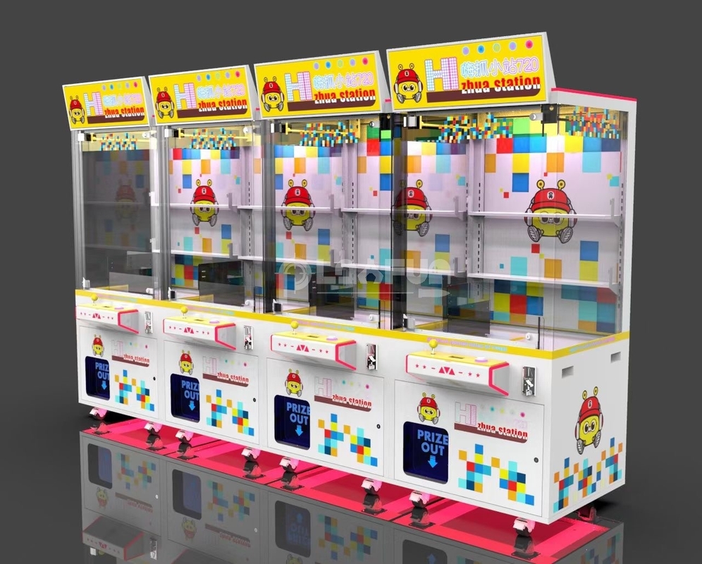Factory price Coin-operated kids city park small mini grabber toy crane prizes doll claw game machine