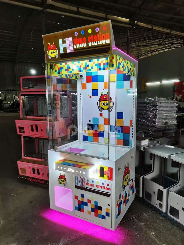 Factory price Coin-operated kids city park small mini grabber toy crane prizes doll claw game machine