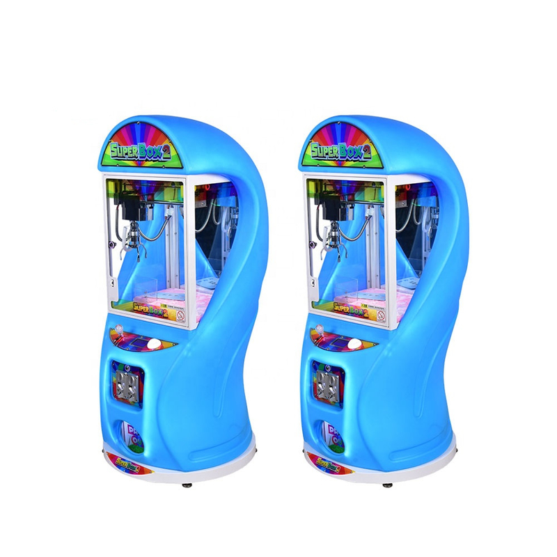 Münzbetriebene Super Box 2 Mini gefülltes Spielzeug Geschenkpuppen Grabber Arcade Kranich Klaue Preisautomaten