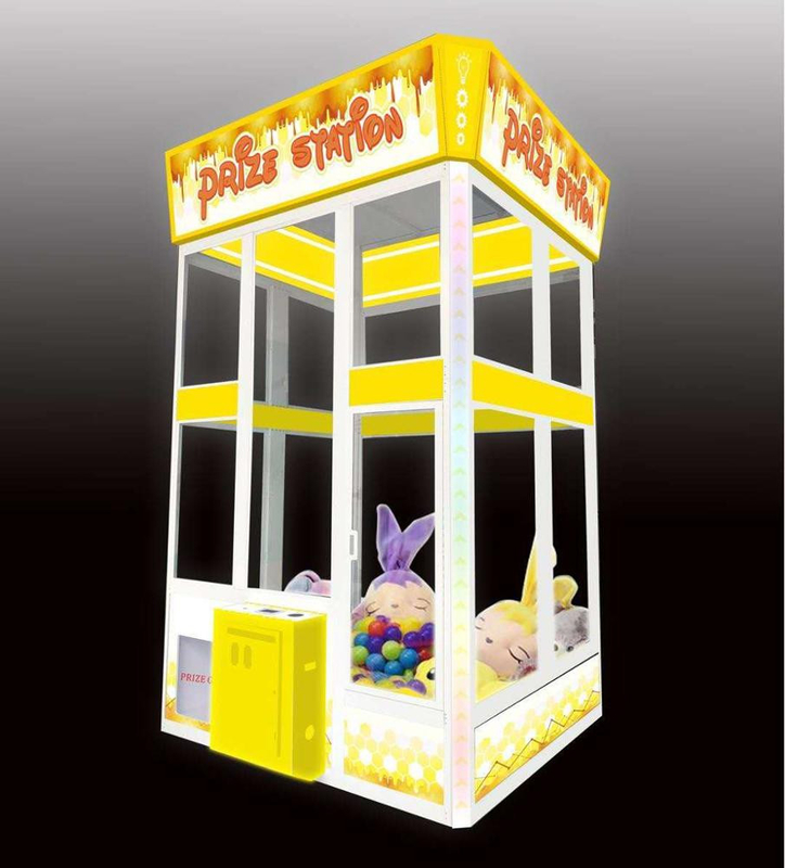 shopping mall  big  crane claw machine stuffed plush toy catcher grab arcade coin bill games