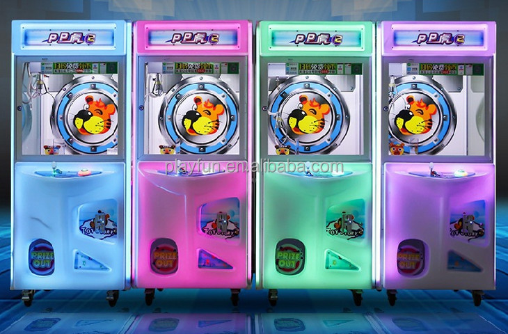 PlayFun Münze betriebener Sportpark Puppenklauen-Spielzeug Plush-Spielzeug Kran Arcade Fang Tiger Pp 2 Spielzeuggeschichte 2 Spielautomaten