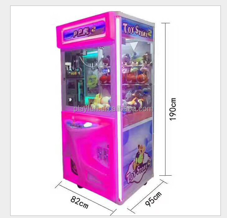 PlayFun Münze betriebener Sportpark Puppenklauen-Spielzeug Plush-Spielzeug Kran Arcade Fang Tiger Pp 2 Spielzeuggeschichte 2 Spielautomaten