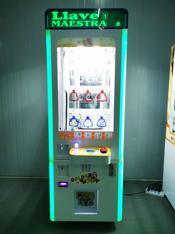 Flexible customize 15 boxes 9 boxes led light maquina de juego mini gold key master big expensive prize vending gaming