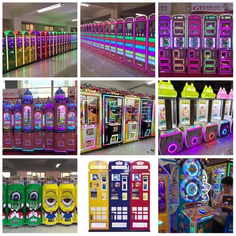 Customized win every time vending adjustable DIY football coin bill cheap stuffed toy doll claw game machine