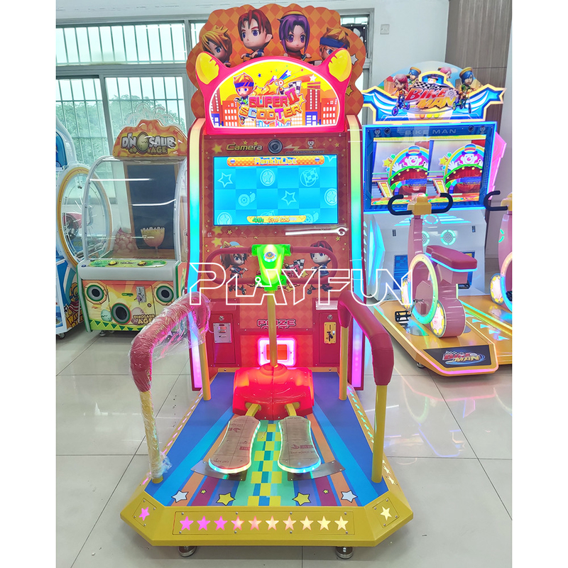 Coin Operated arcade hall Sports Video Game Super Scooter Redemption Tickets game machine