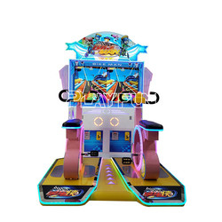 Innen-Münzen-Betriebenes Spiel 47 Zoll Super 2 Spieler Link Roller Bike Ticket-Auflösung Spiel Arcade Rennmaschine für Kind