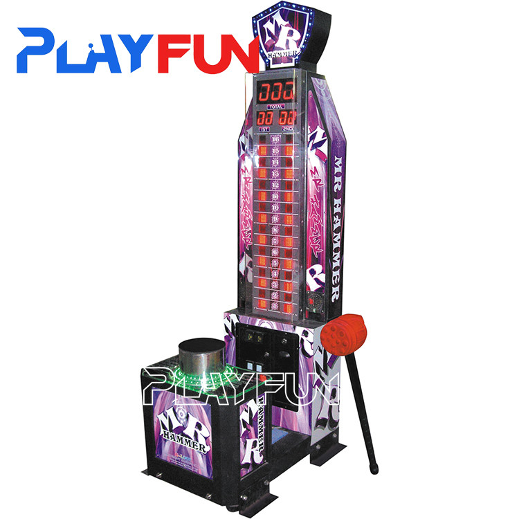 Playfun Custom Made Mr. Hammer Smart Sledgehammer King of Hammer Zhile Lottery Machine Video Arcade Game